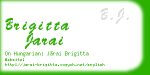 brigitta jarai business card